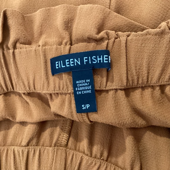 Eileen Fisher Paperbag Tencel Viscose Straight Leg Crepe Pants Size Small - Picture 6 of 8